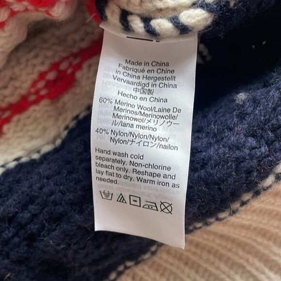 J.Crew Gabby Stripe Cable Knit Wool Tunic Sweater - Picture 13 of 14